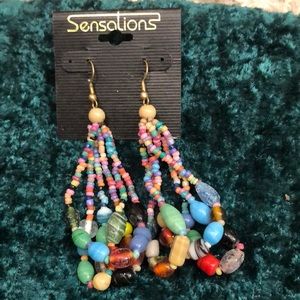 Beautiful beaded necklace and earrings set